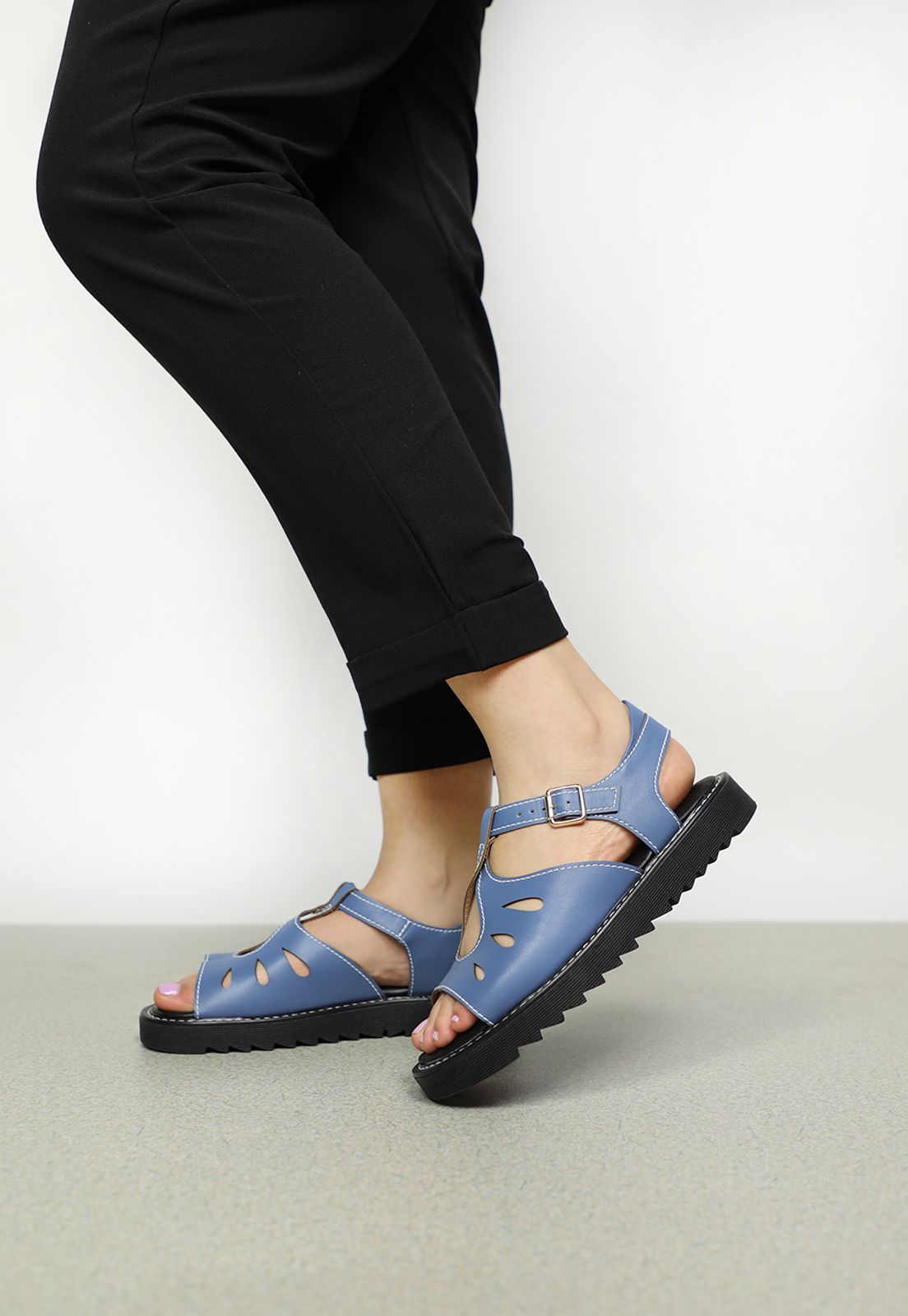 PINA sandália - azul (vegan) - Yellow Factory