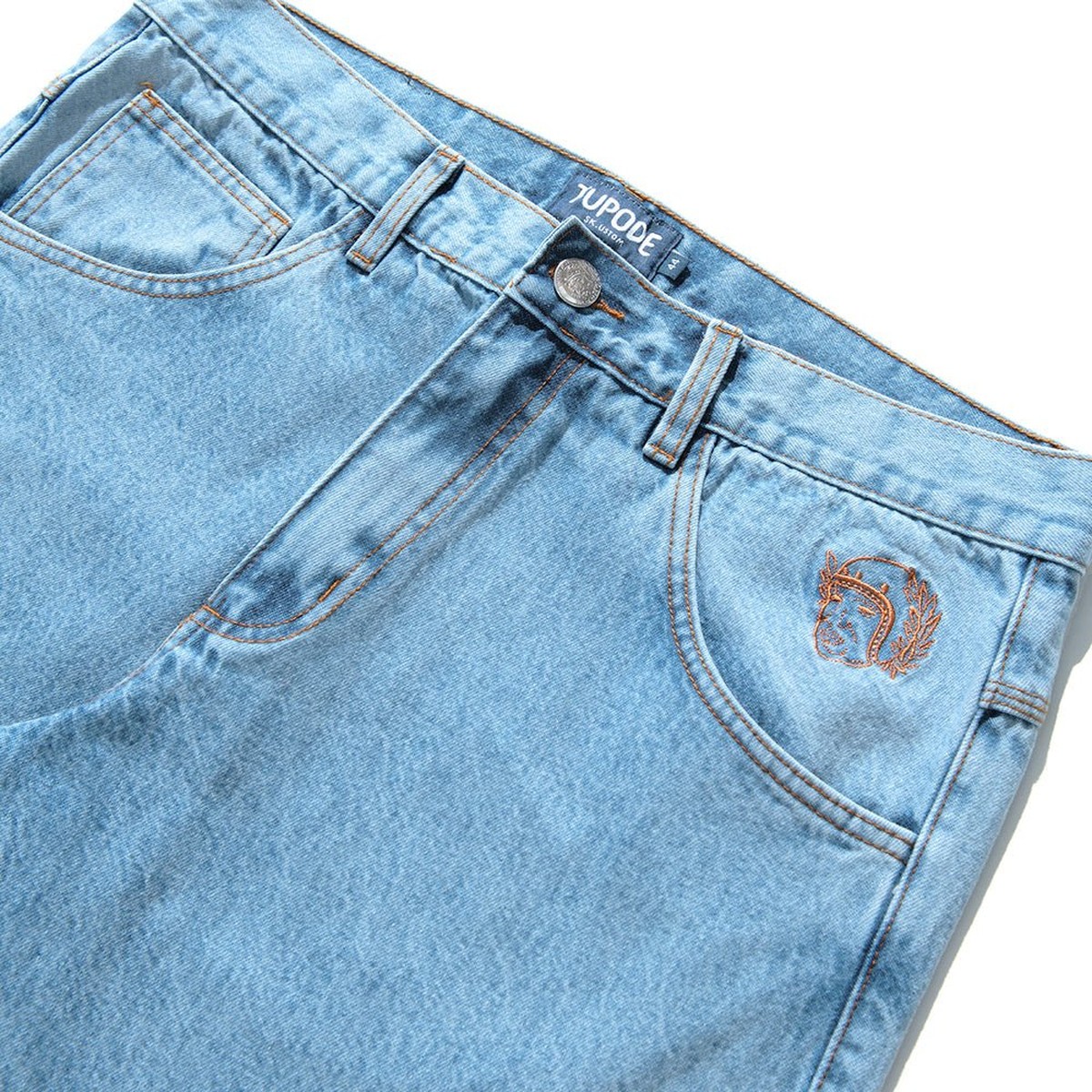 Calça Tupode Jeans 678 Sky Azul Claro - Matriz Skate Shop Online