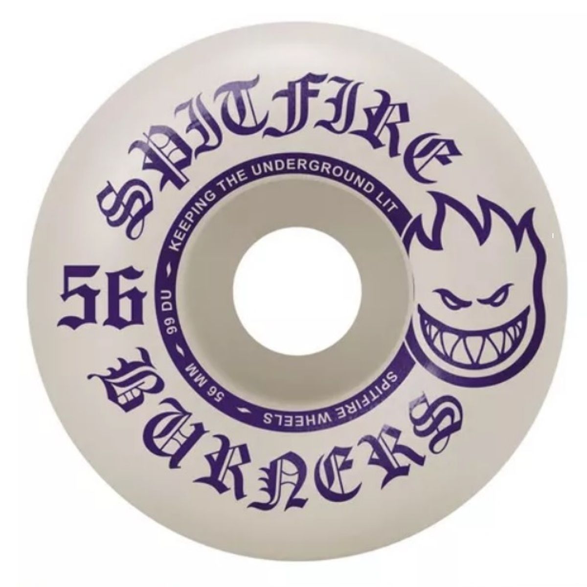 Roda Spitfire Burner 56MM/99D - Branca - Matriz Skate Shop Online