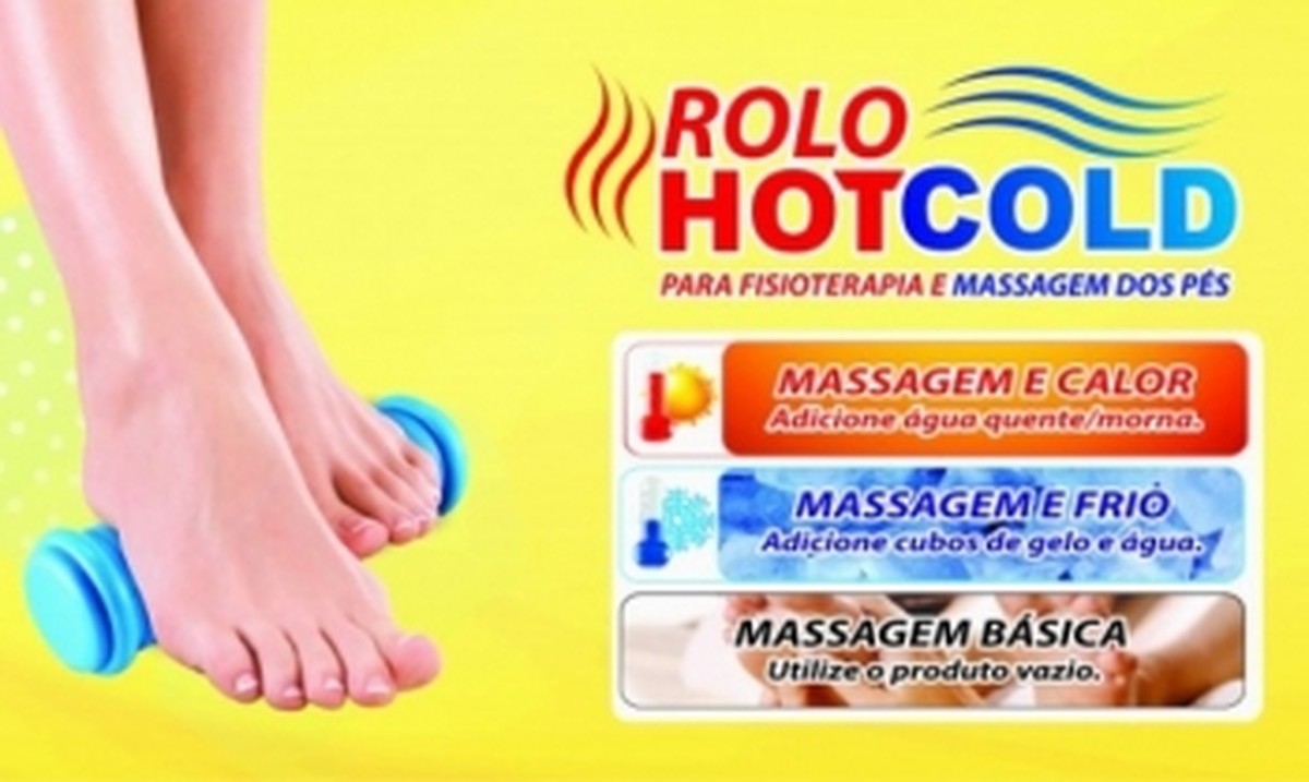 Foto do produto Rolo HotCold para Fisioterapia e Massagem nos Pés - Ref.: AC 078