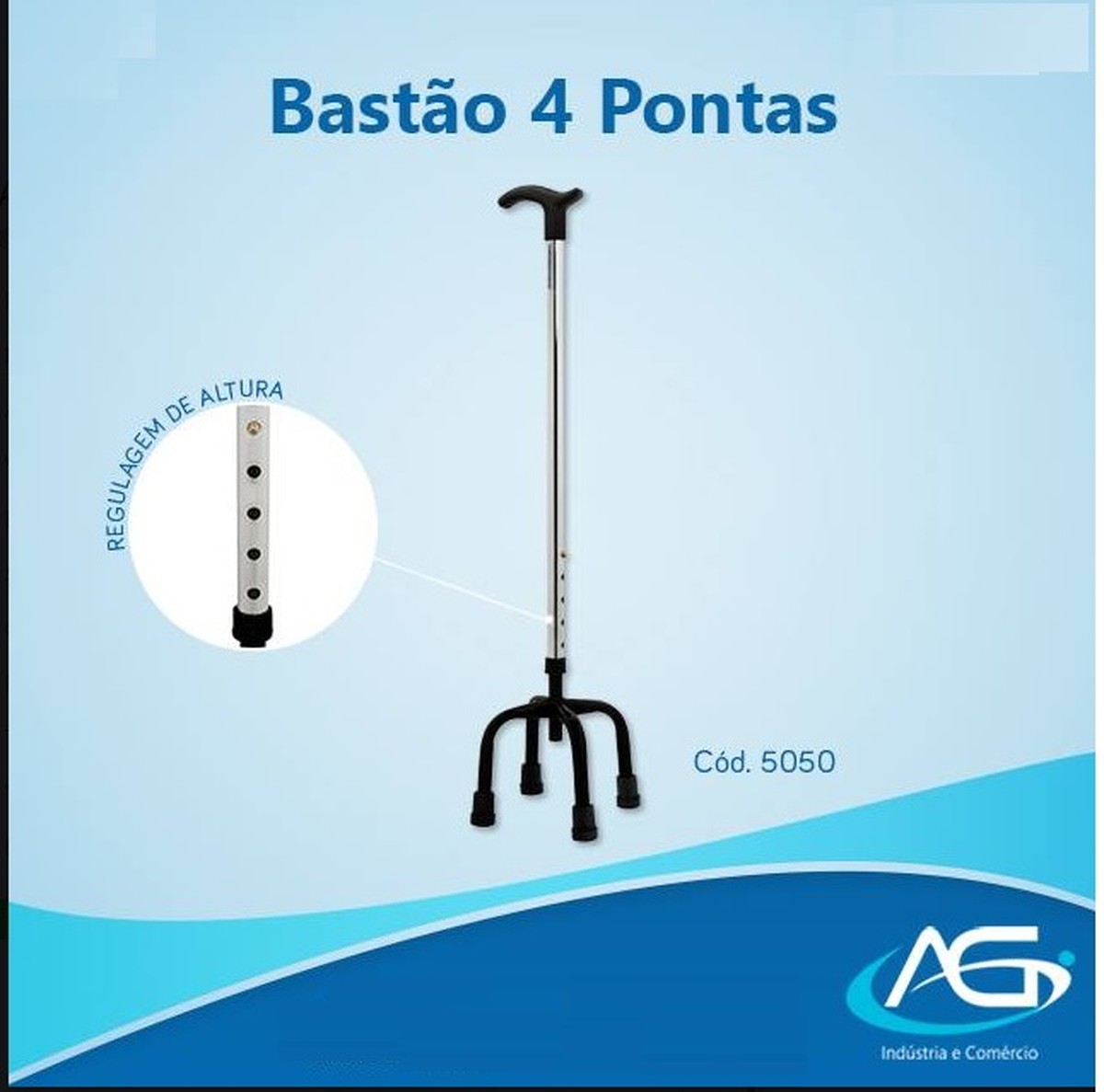 Foto do produto Bastão (Bengala) 4 pontas AG Plásticos