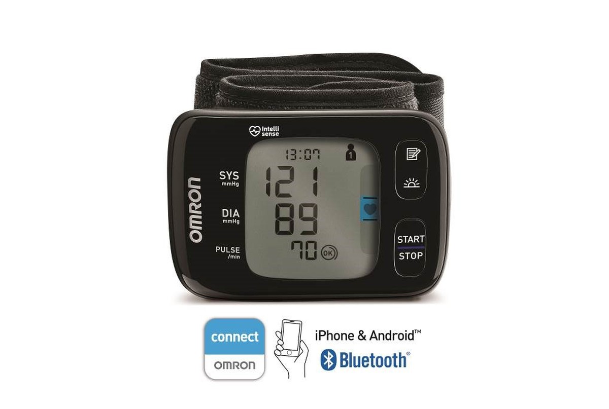 Foto do produto Monitor de Pressão Arterial de Pulso com Bluetooth HEM-6232T