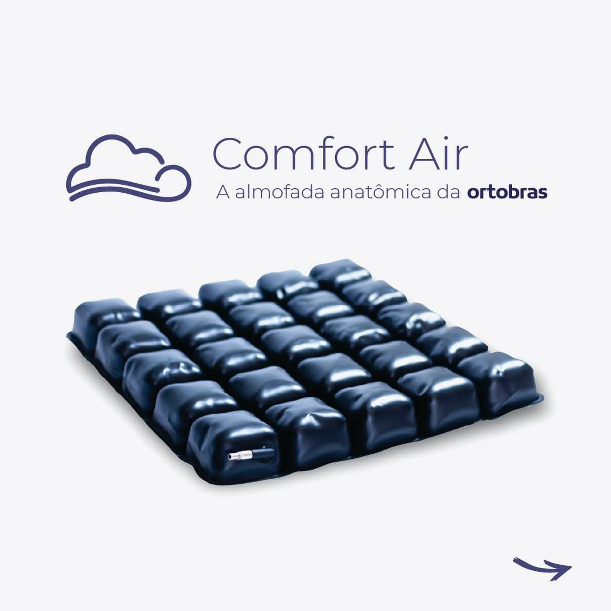 Foto do produto ALMOFADA COMFORT AIR MOSAIC PREVENÇÃO DE ESCARAS ORTOBRAS 