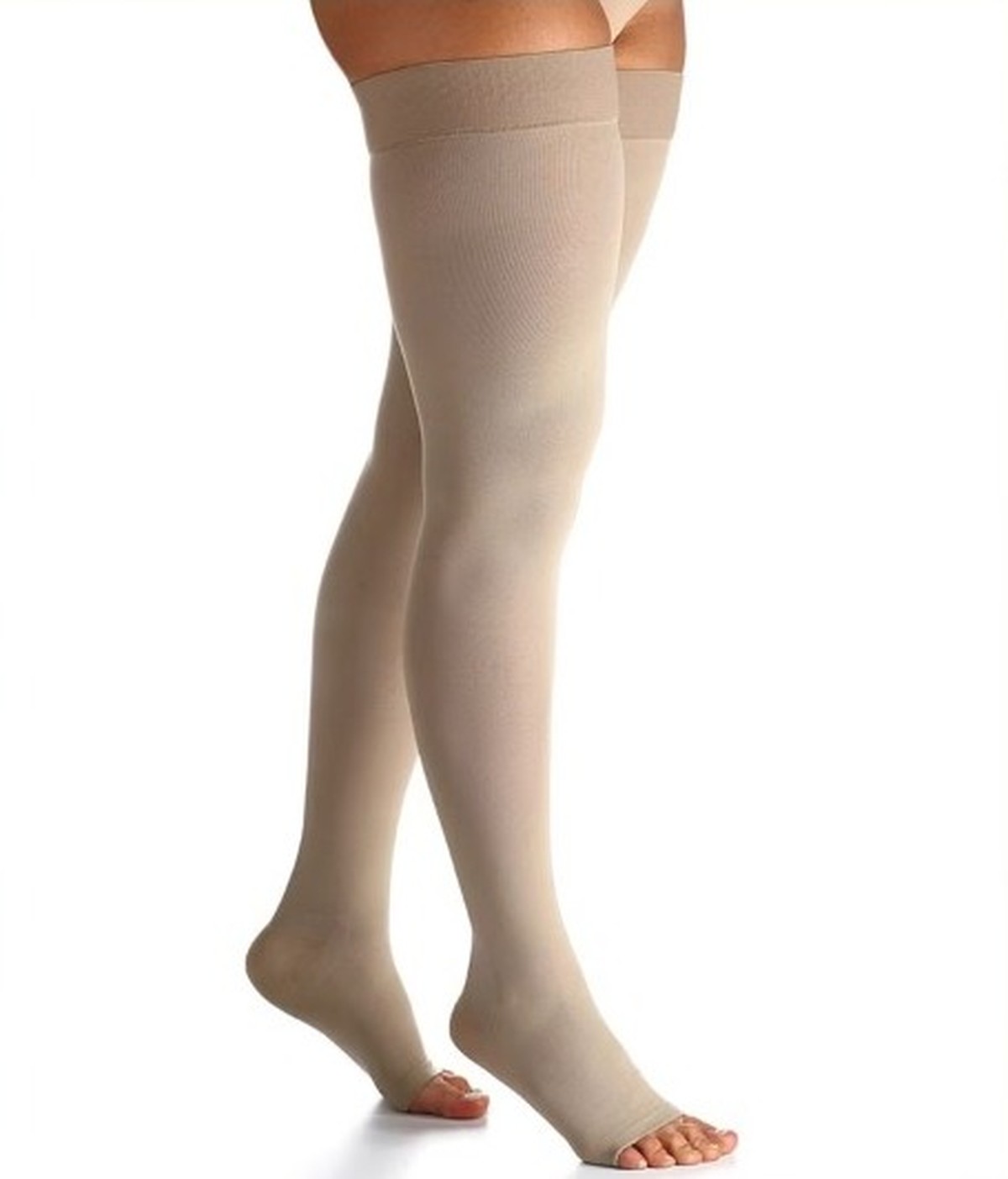 Sigvaris 862 Comfort Thigh High with Open Toe for Men and Women