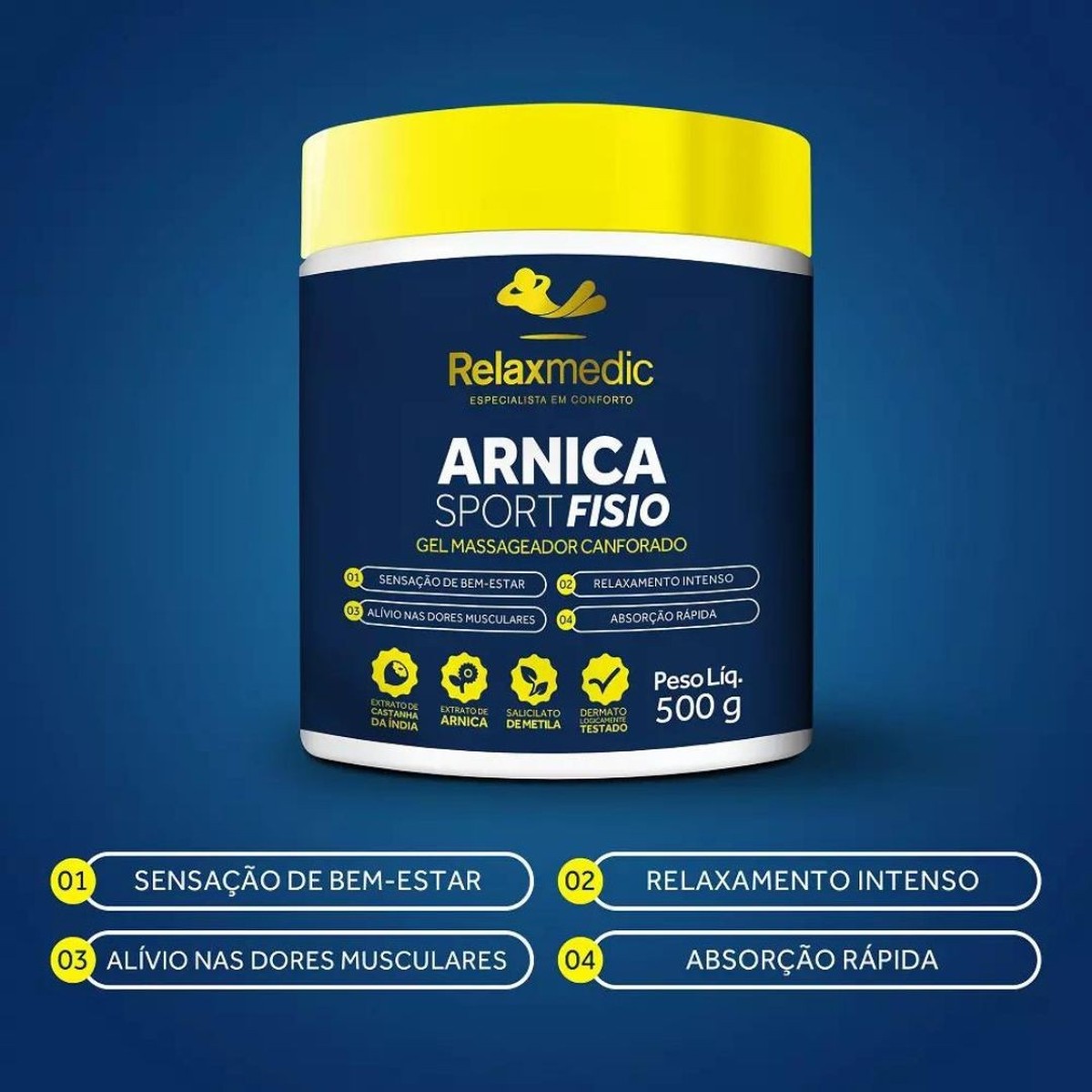 Foto do produto GEL MASSAGEADOR ARNICA SPORT FISIO RELAXMEDIC