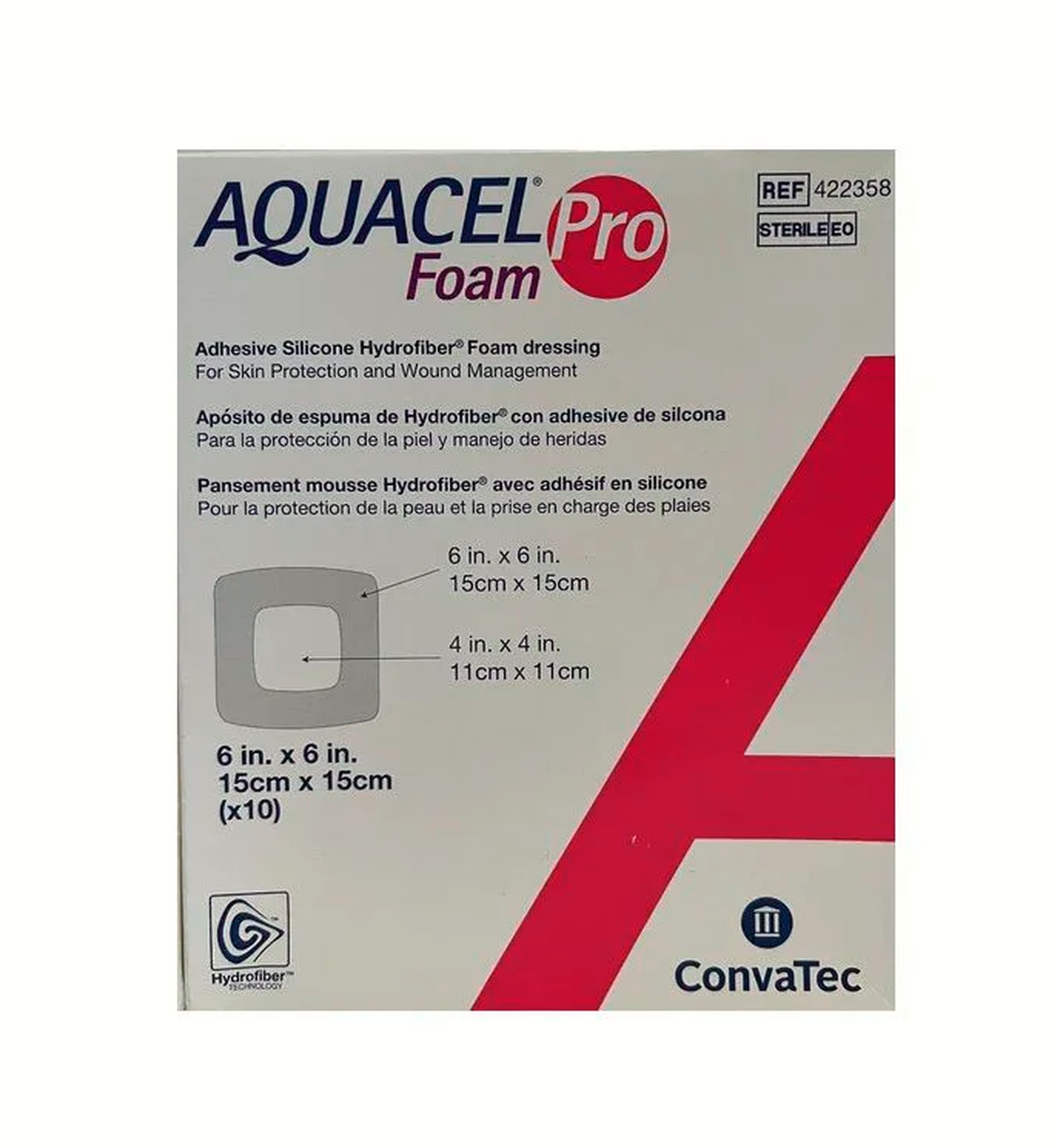 Foto do produto AQUACEL FOAM PRO 15X15CM  REF 422358 CONVATEC