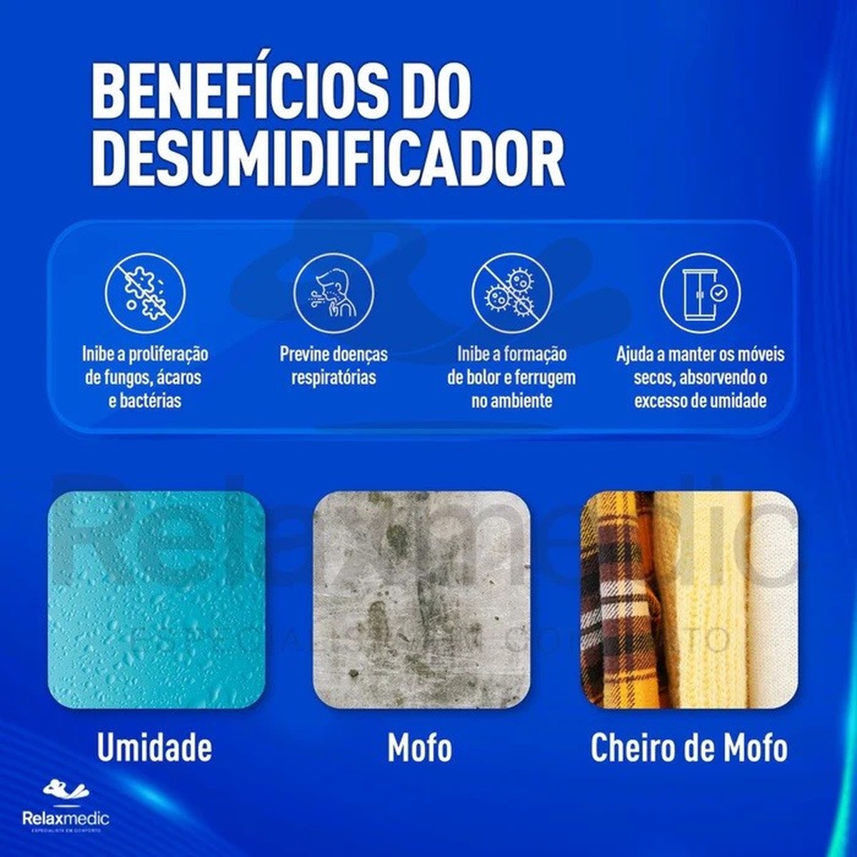 Foto do produto DESUMIFICADOR (CABIDE) MULTI DRY RELAXMEDIC