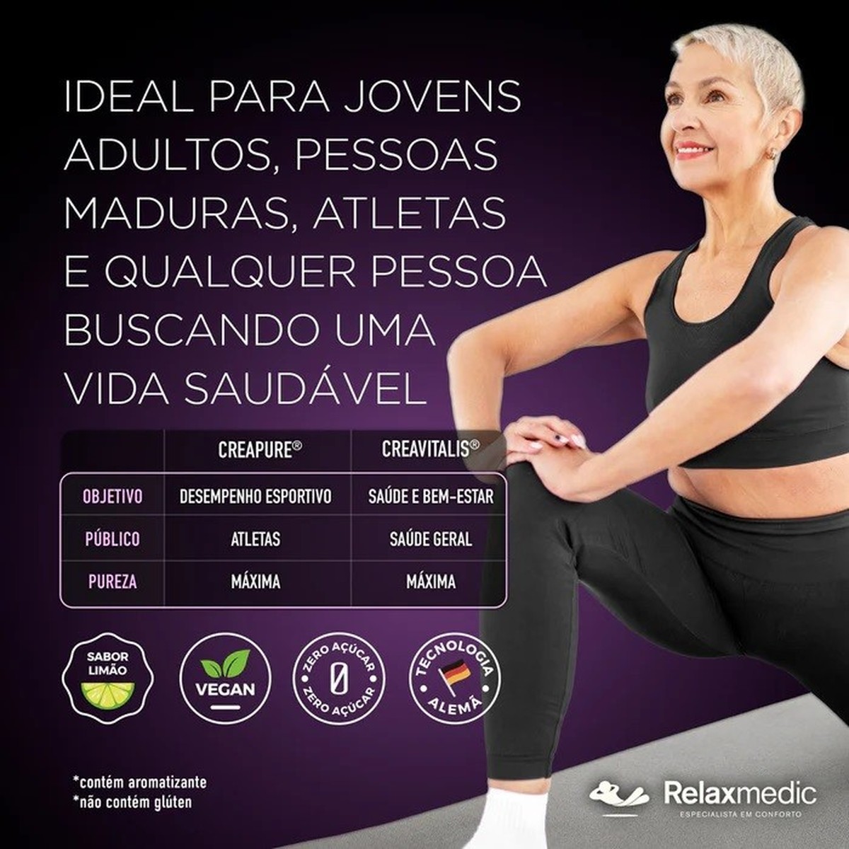 Foto do produto CREATINA BALANCE LIMÃO COMP MAST. 90 UNID. RELAX 