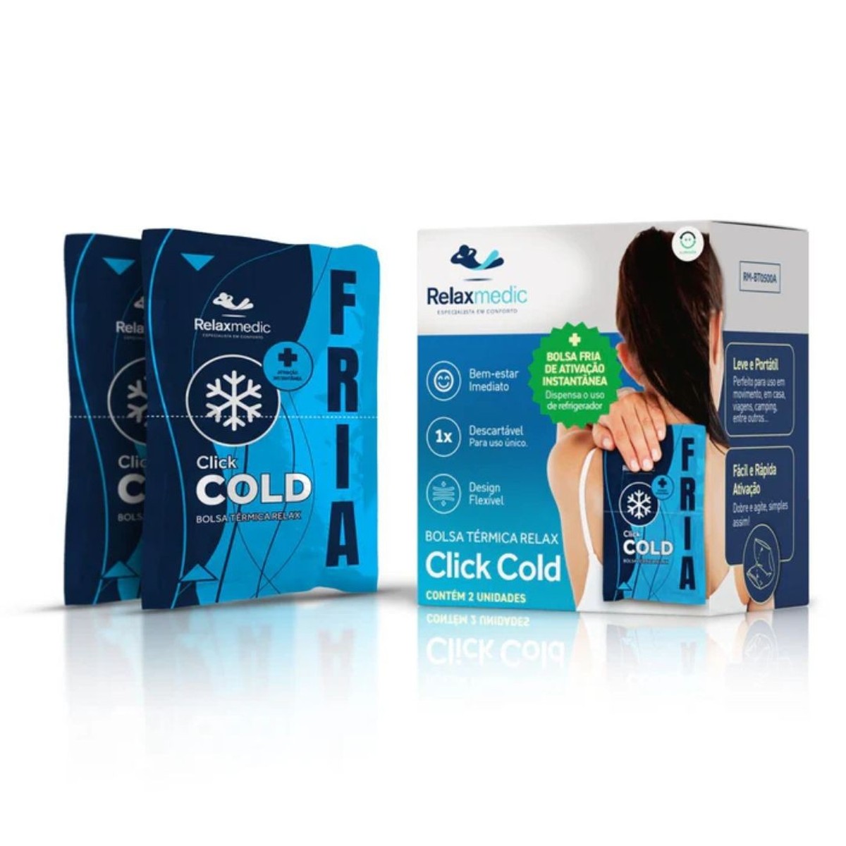 Foto do produto BOLSA TERMICA CLICK COLD RM-BT0500A  RELAXMEDIC 