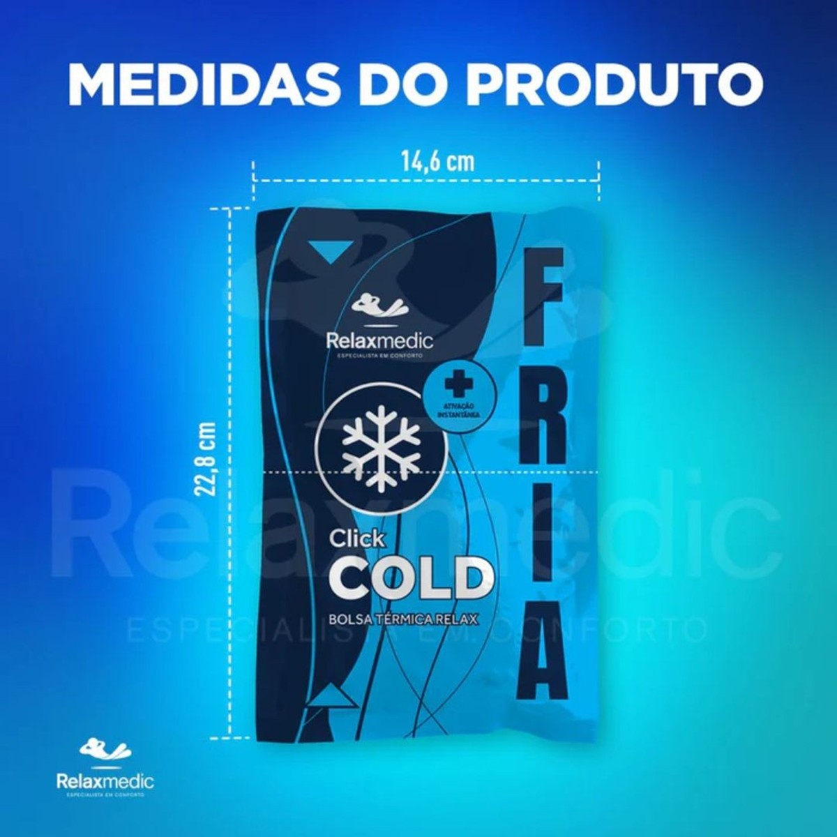 Foto do produto BOLSA TERMICA CLICK COLD RM-BT0500A  RELAXMEDIC 