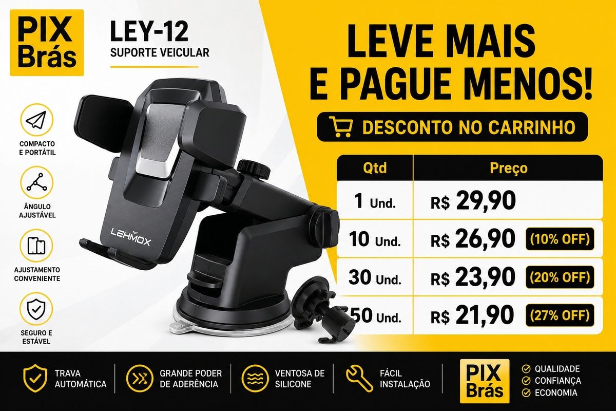 Suporte Veicular Pressão Painel
