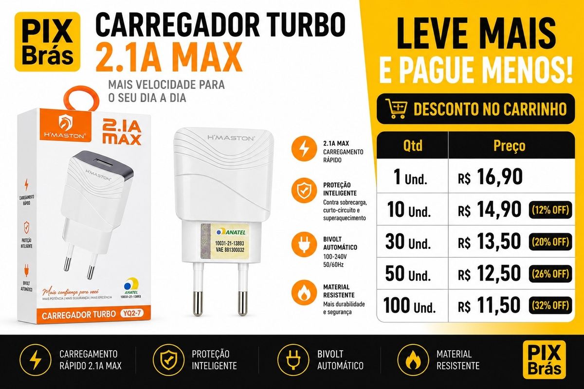 Carregador de Parede USB