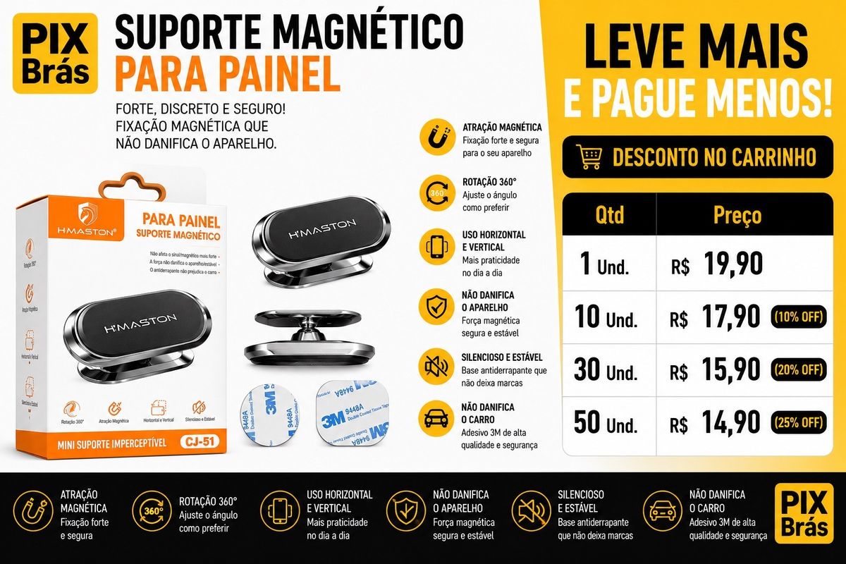 Suporte Veicular Magnético