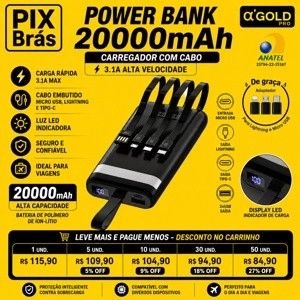 POWER BANK PORTÁTIL - GOLD BTE-05