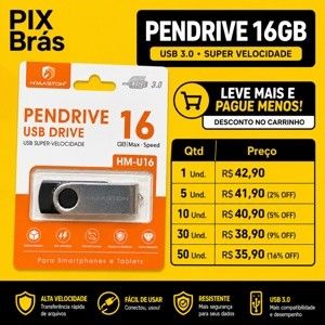 PENDRIVE 16G - H'MASTOM HM-U16