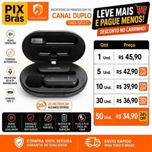 MICROFONE DE LAPELA - H'MASTOM MK06