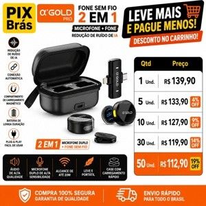 MICROFONE DE LAPELA - GOLD MCF-38