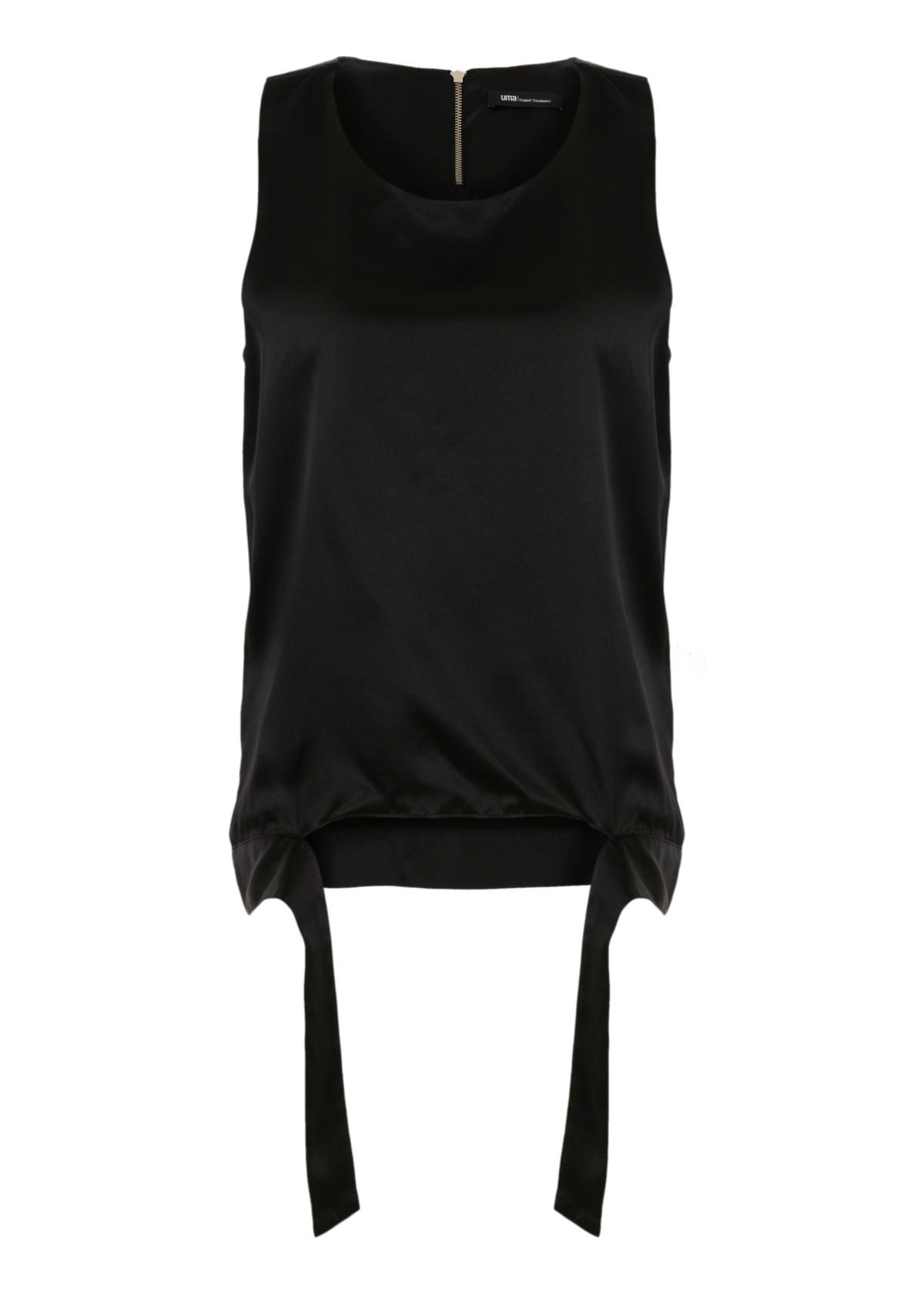 top estilo regata acetinado | silk sleeveless top with detail