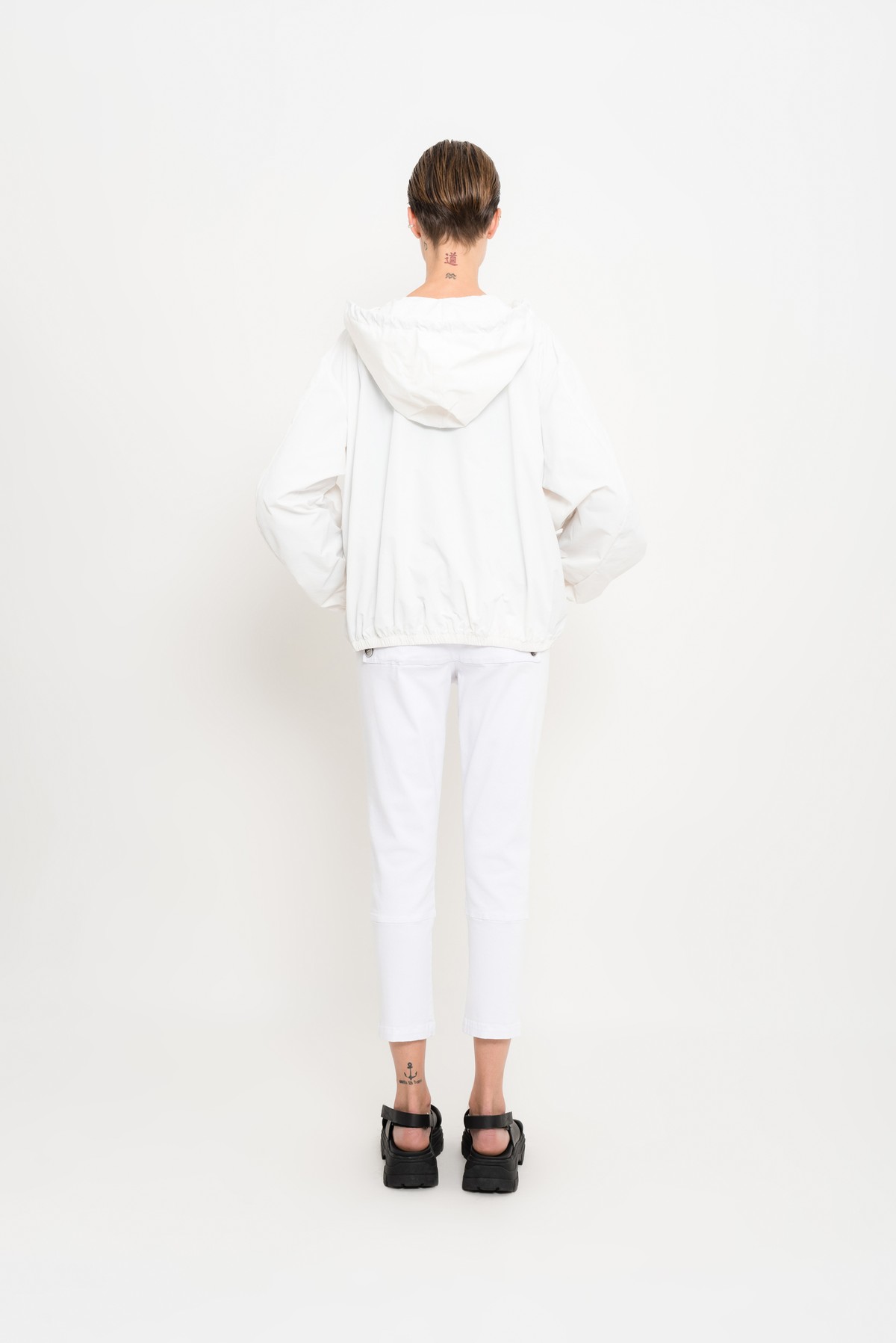 jaqueta ampla em nylon | nylon wide jacket