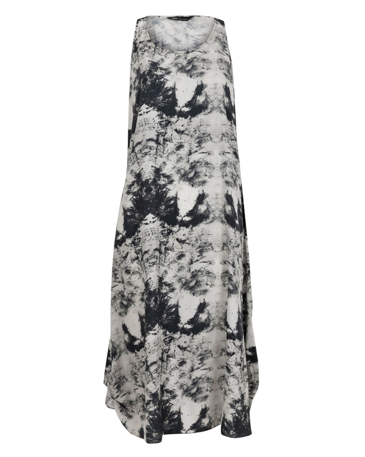 vestido longo estampado | printed modal long dress