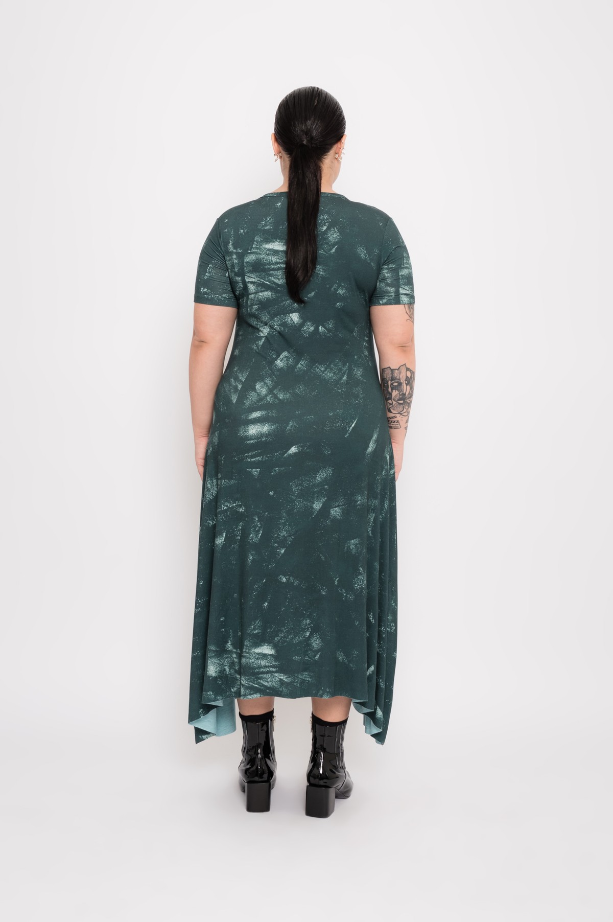 vestido longo estampado | printed long dress