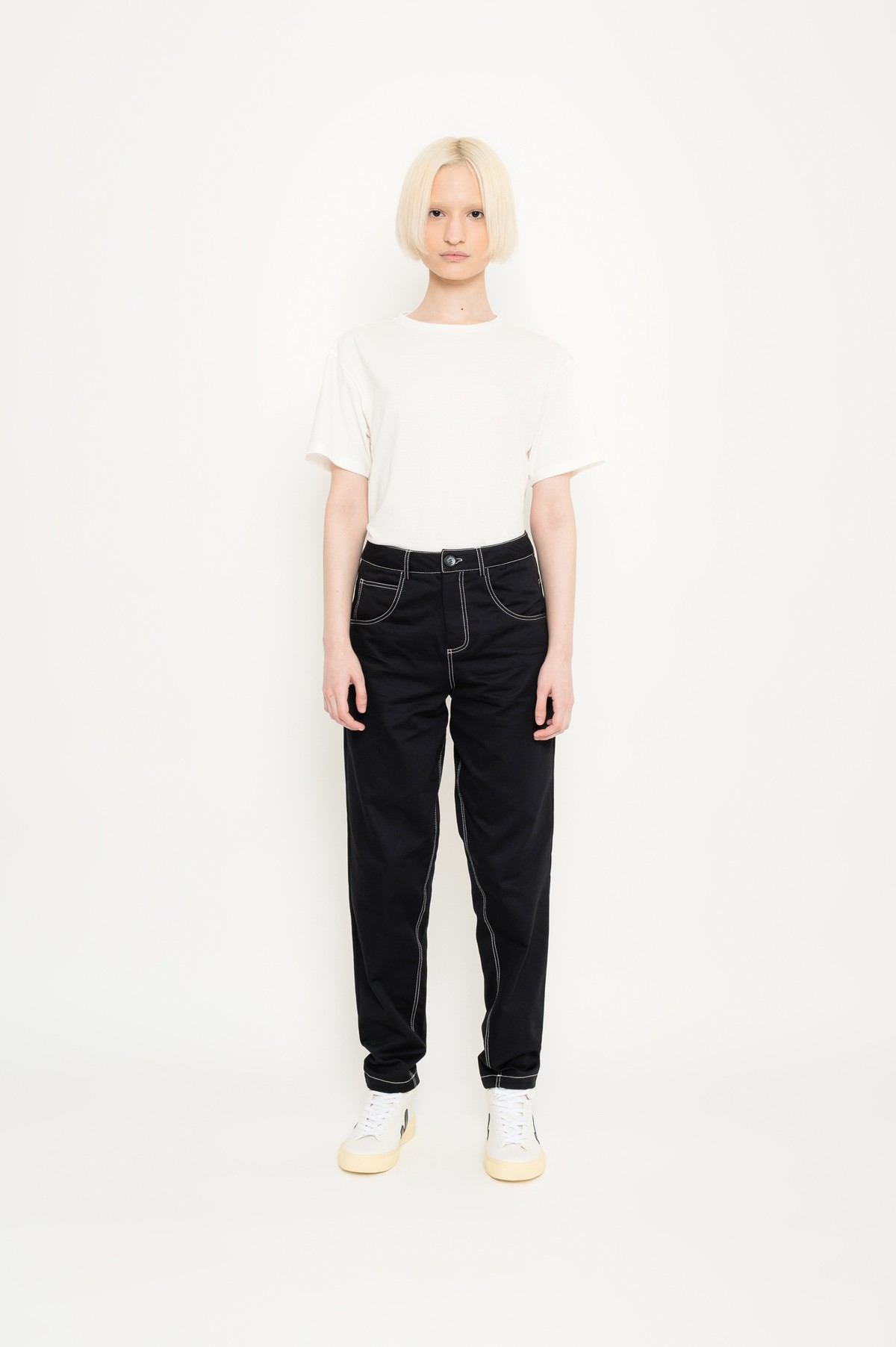 calça estilo 5 pockets em algodão | 5 pockets cotton pants