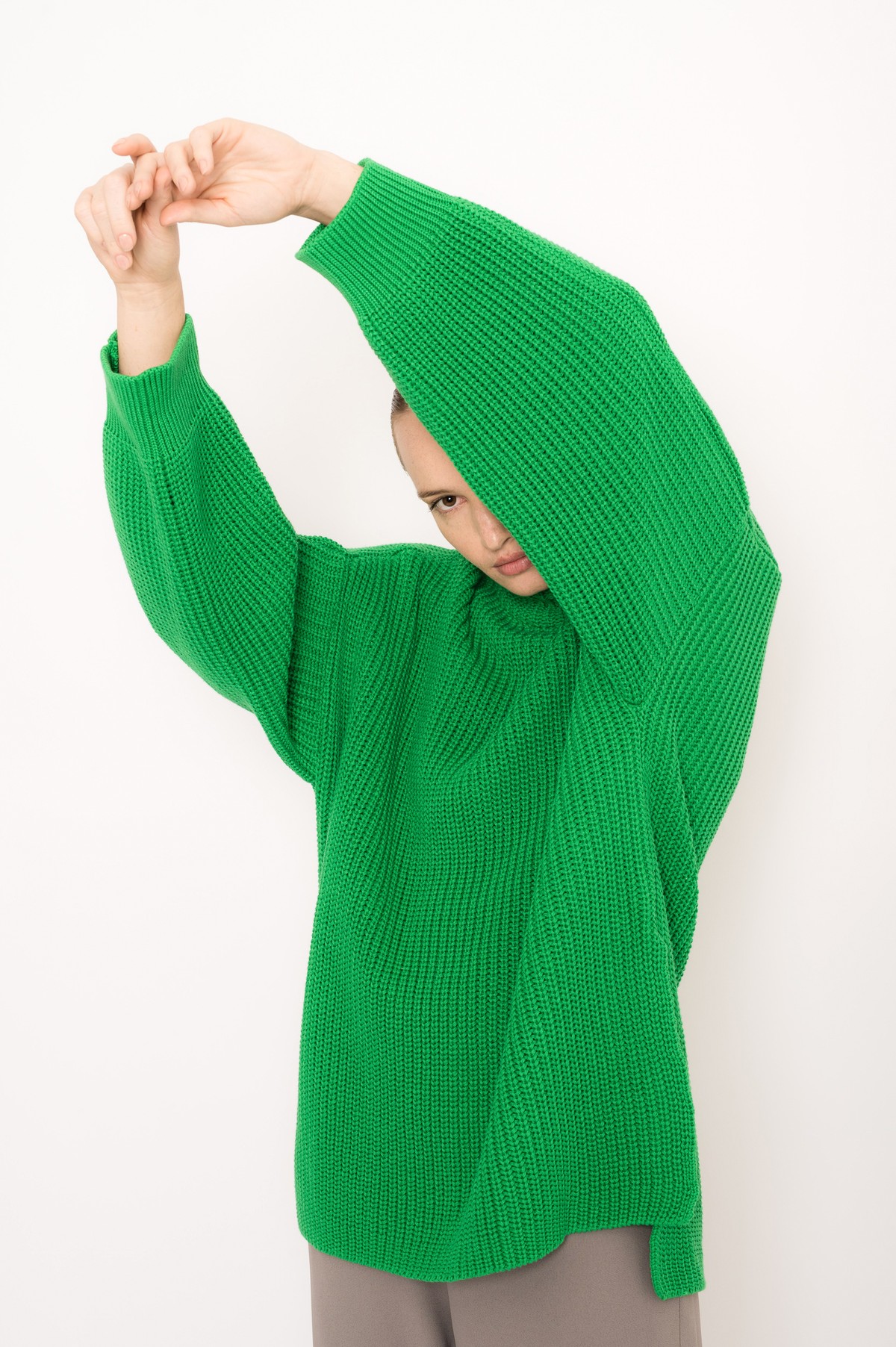 tricot oversized gola alta | oversized turtle neck knit sweater