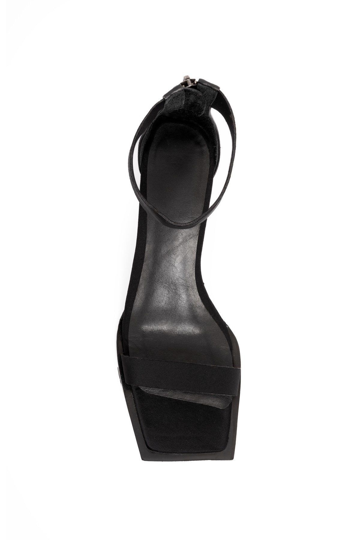 sandália anabela em neoprene | neoprene wedge sandals