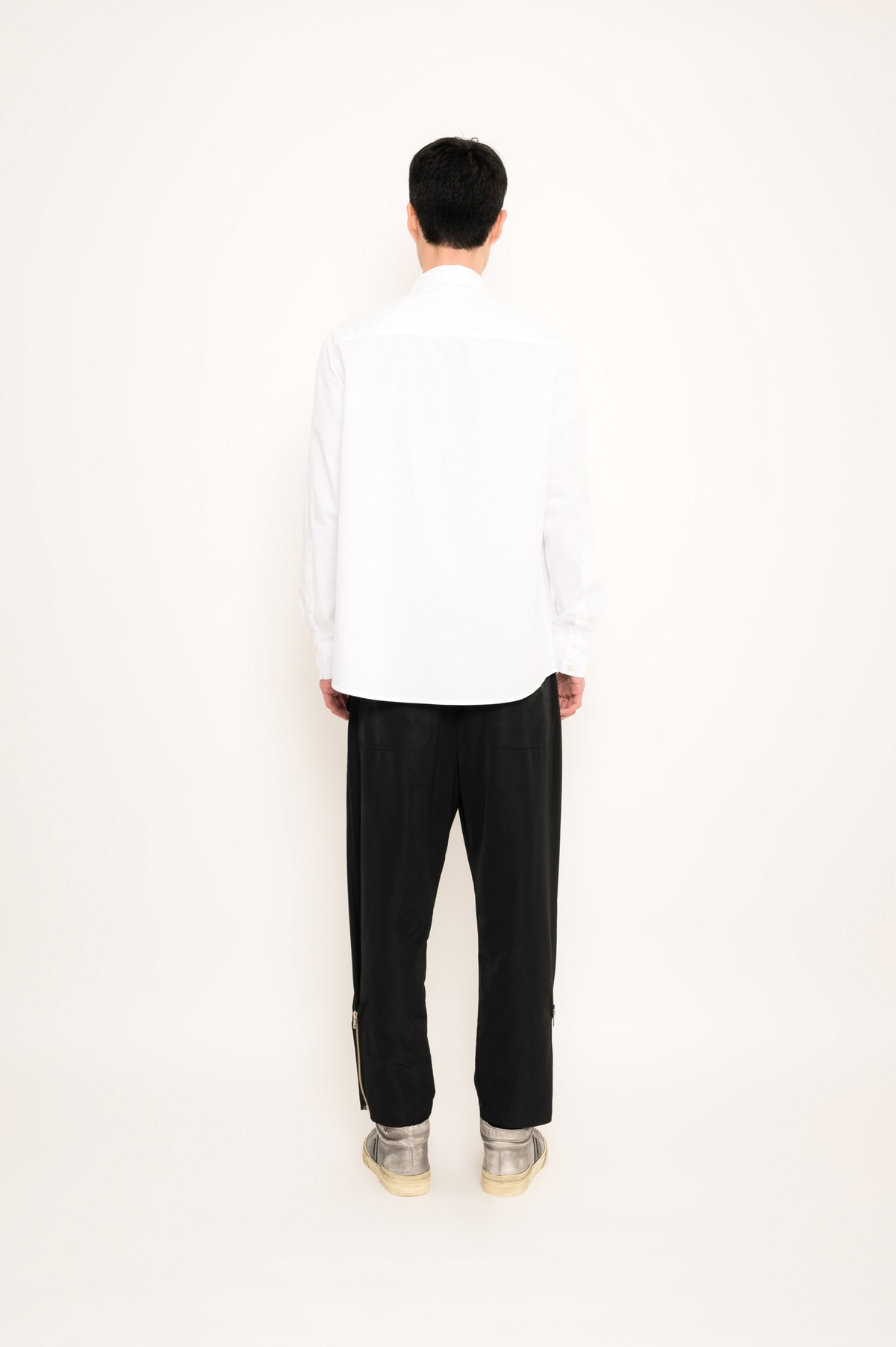 camisa em tricoline orgânica com bolso | organic cotton shirt with pocket