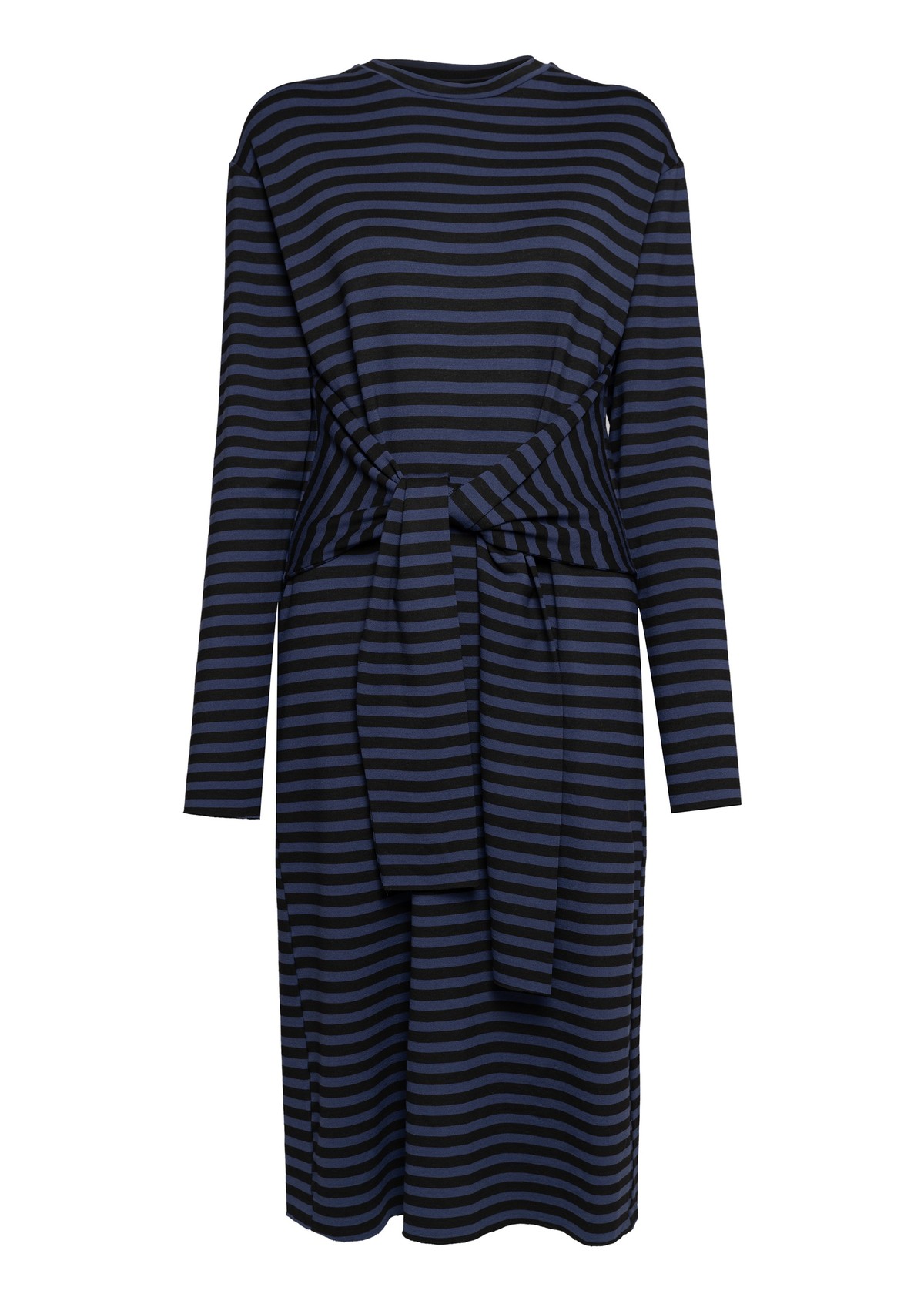 vestido em moletom listrado | striped french terry dress