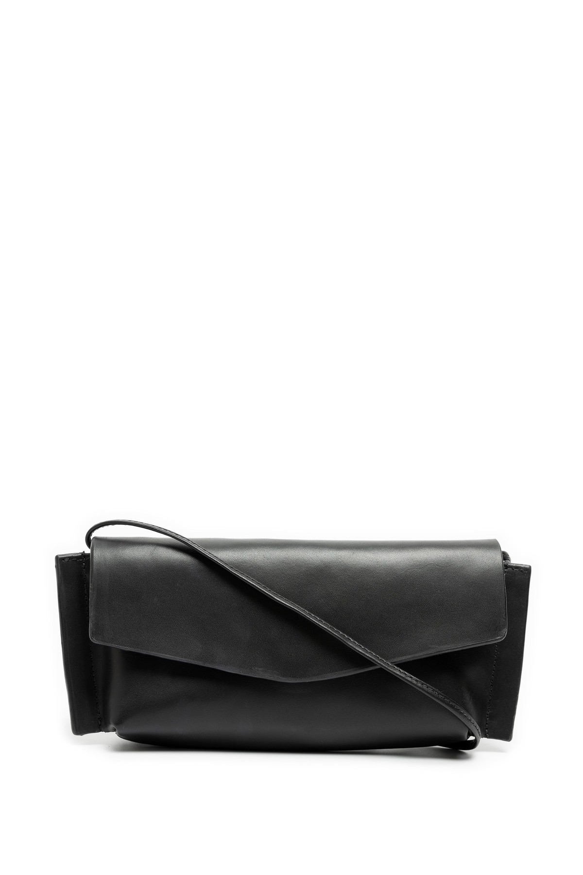 bolsa clutch em couro com alça | clutch leather bag with strap
