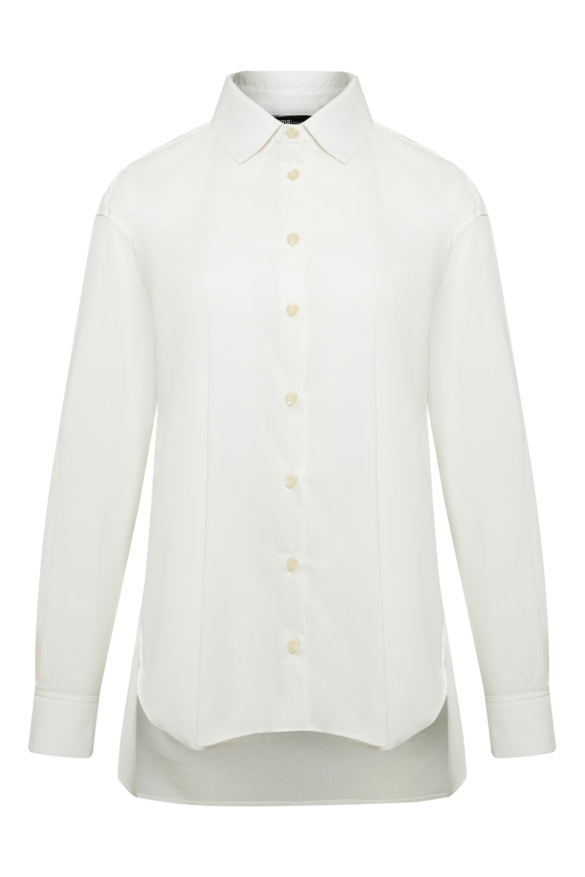 camisa em tricoline com pregas  | cotton polyamide popline shirt