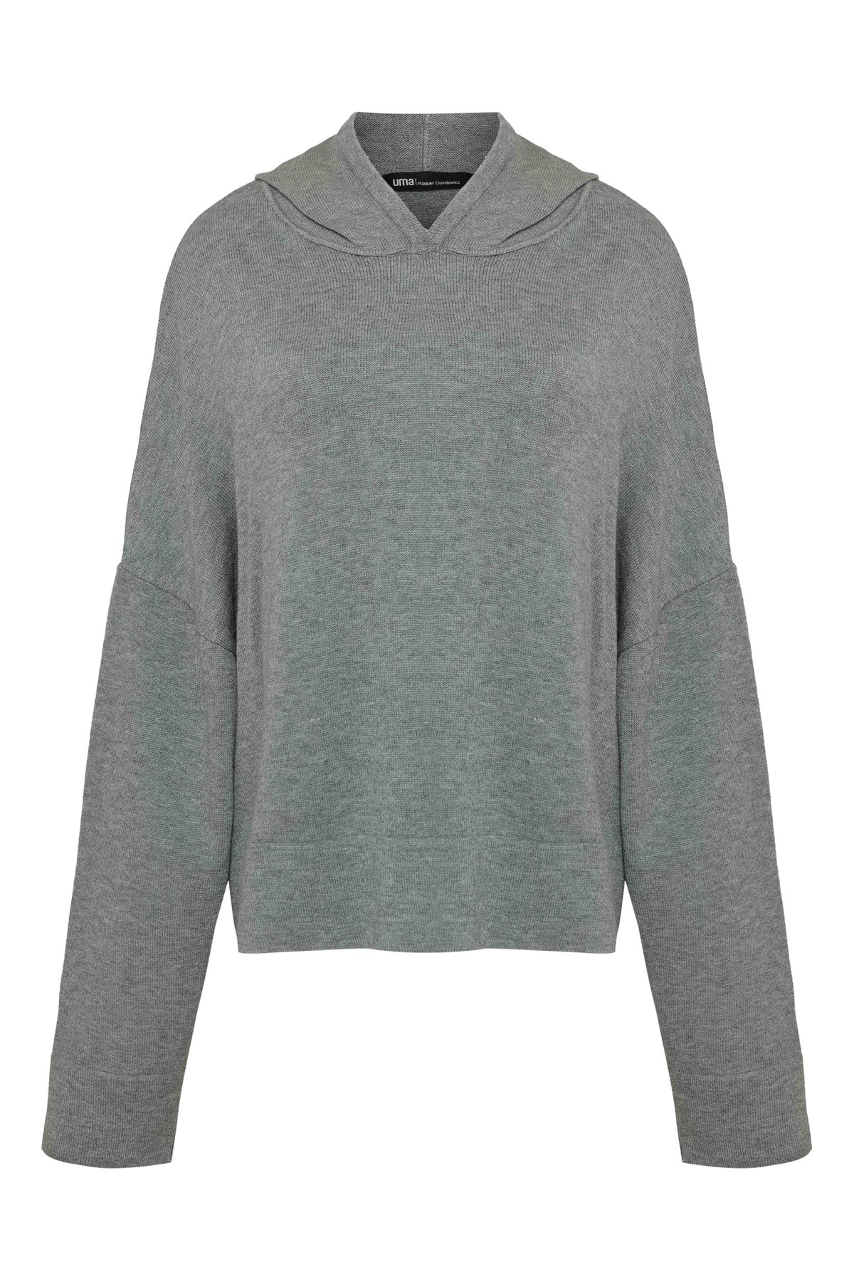 blusão amplo de tricot com capuz | wide boxy knit hoodie