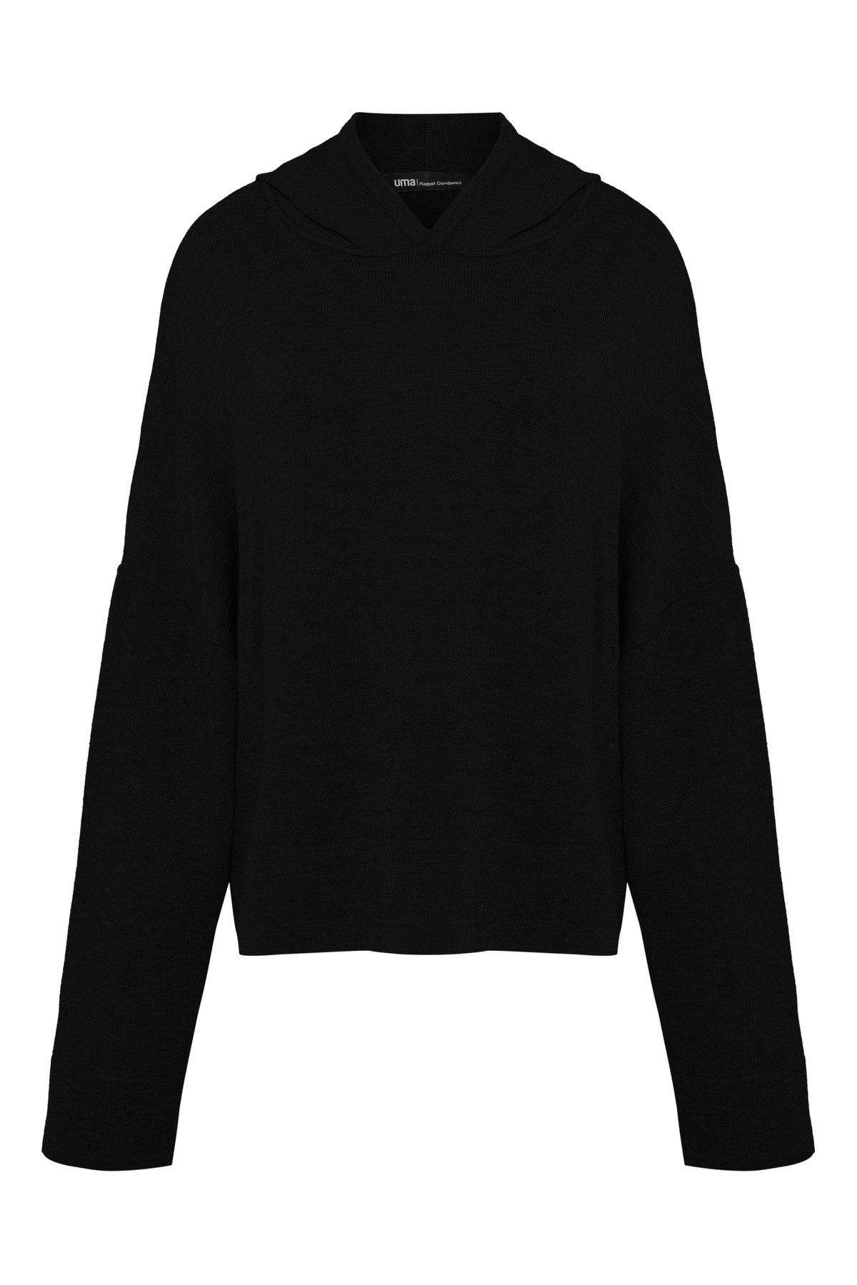 blusão amplo de tricot com capuz | wide boxy knit hoodie