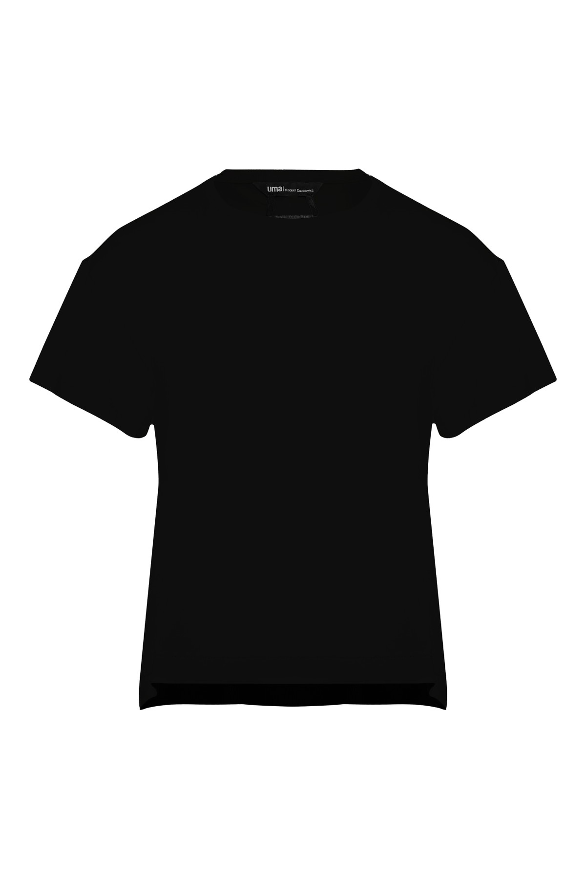 camiseta em liocel com botões na lateral | lyocell cotton t-shirt with side buttons