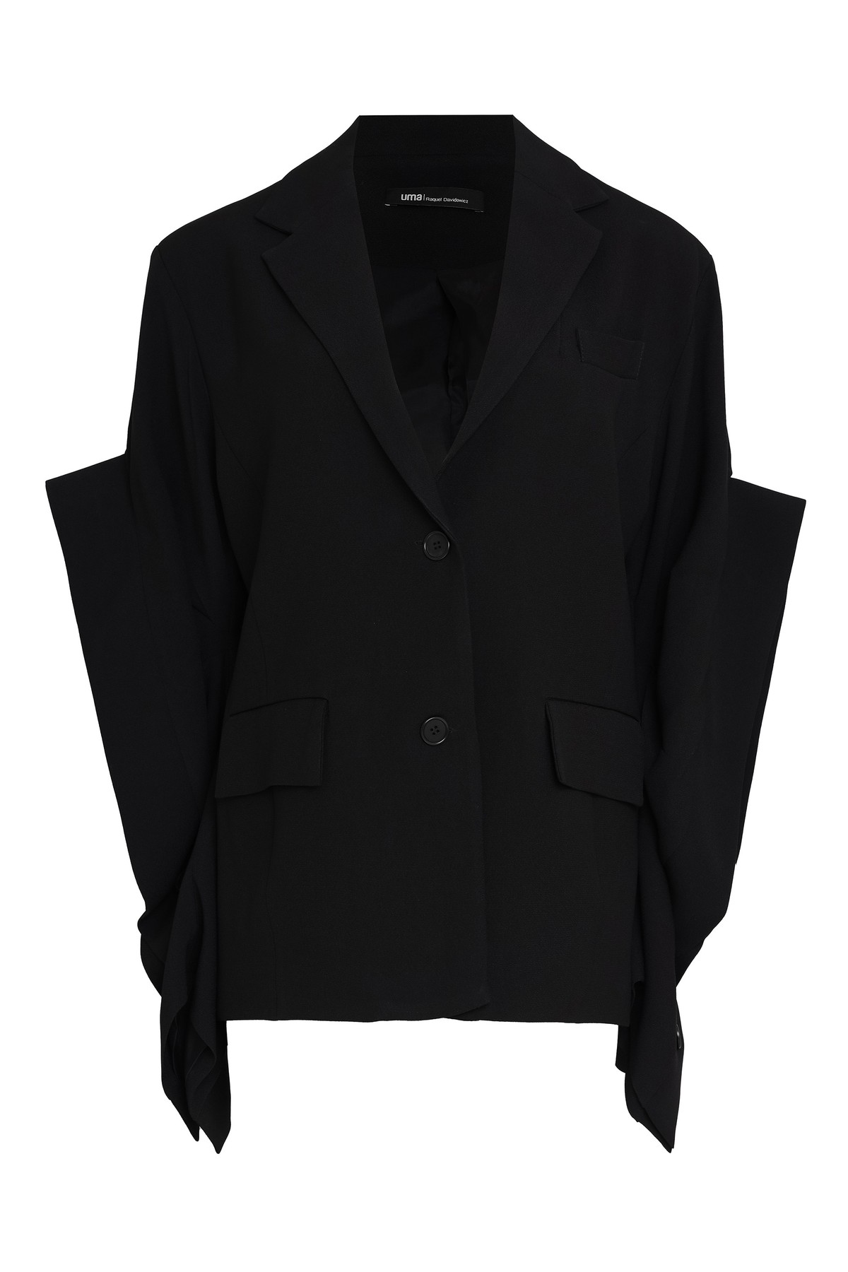 blazer versátil em crepe com abertura nas mangas | crepe versatile blazer with opened sleeves