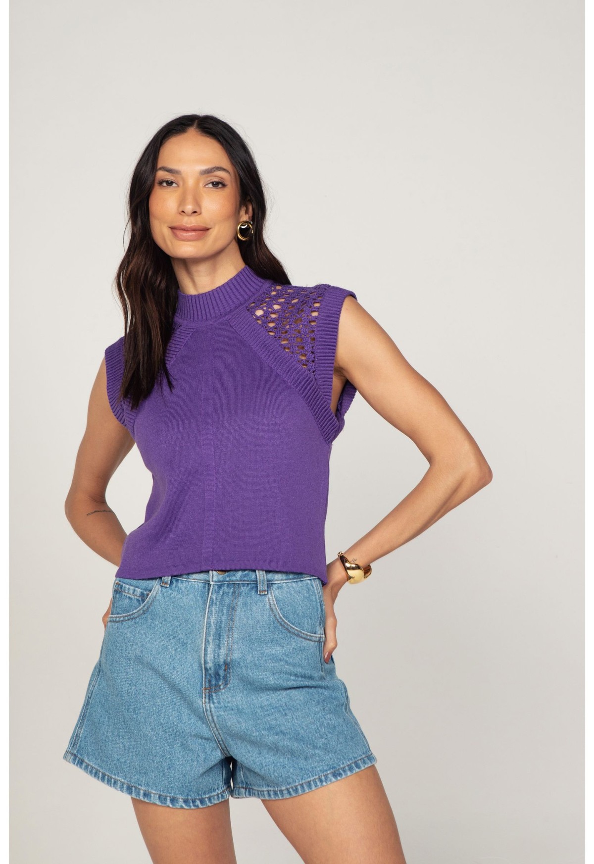 BLUSA TRICOT LAURA - MINI LADY 02919 - BLUSA TRICOT LAURA - MINI LADY 02919  - MINI LORD E MINI LADY