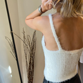 Cropped Tricot Nuvem Branco