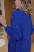 Cardigan Tricot Xis Azul Bic