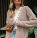 Cardigan Tricot Xis Cappuccino