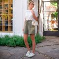 Short Linho Cotton Verde Sálvia