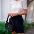 Short Linho Cotton Preto