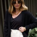 Cardigan Tricot Xis Preto