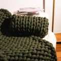 Manta Maxi Tricot Cotton Verde Pinho M