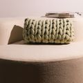 Almofada Maxi Tricot Cotton Comphy Retangular Verde Pistache