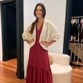 Cardigan Tricot Casulo Tramas Vanilla