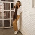 Cachecol Tricot Marrom