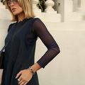 Vestido Linho Renda Marinho