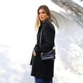 Casaco Lã Trench Comphy Preto