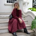 Blusão Tricot Xis Tramas Burgundy